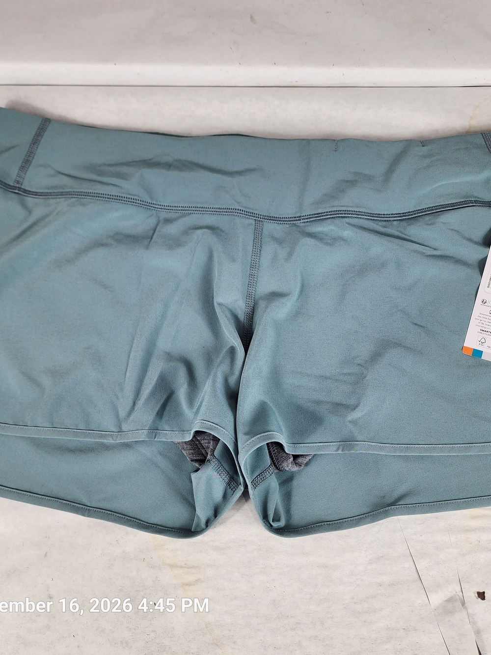Smartwool Women’s Active Lined Running Shorts — Teal Blue